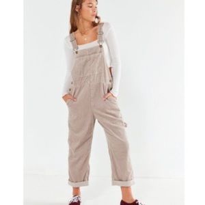 Urban Outfitters Tan Corduroy Overalls Small
